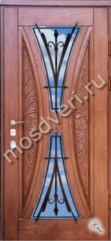 Эксклюзивная металлическая парадная дверь с МДФ в дом - купить от производителя Мосдвери Эксклюзивная металлическая парадная дверь с МДФ в дом
